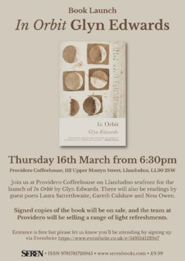 In Orbit – Book Launch – Providero, Llandudno